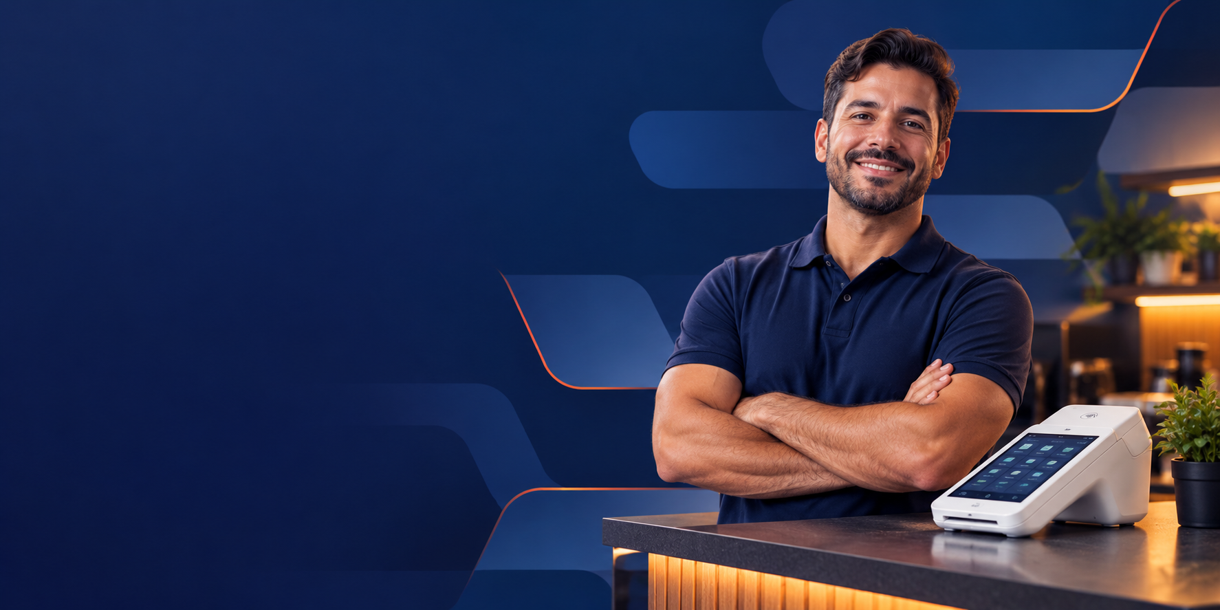 Profissional de atendimento em ambiente comercial